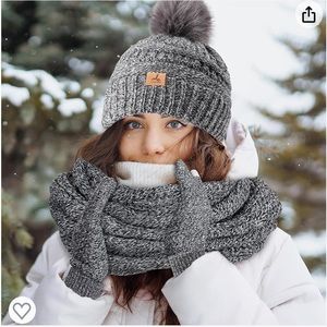 NWOT Larome beanie, scarf and gloves set